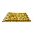 thumbnail image 2 of Ahgly Company Machine Washable Indoor Round Persian Yellow Traditional Area Rugs, 7' Round, 2 of 4
