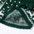 thumbnail image 6 of IWEMEK Little Girls Sweater Dress Warm Kintted Casual Fall Green Dresses Reindeer Snowflake Cuteness Outfits 9-12M, 6 of 8