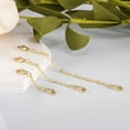 thumbnail image 5 of Alexcraft 3PCS Necklace Extender, 14K Gold Plated Chain Extenders for Necklaces, 925 Sterling Silver Anklet Bracelet Extender for Women Jewelry Making (1 2 3 Inch), 5 of 7