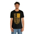 thumbnail image 4 of Yinzer Flag Unisex T-shirt: Bella Canvas 3001 Tee Celebrate Pittsburgh, 4 of 5