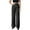 Black Pants fot Women, variant on AINIYS Women's Wide Leg Pants Business Casual Straight Solid Office Trousers with Belt for Women Wine XL