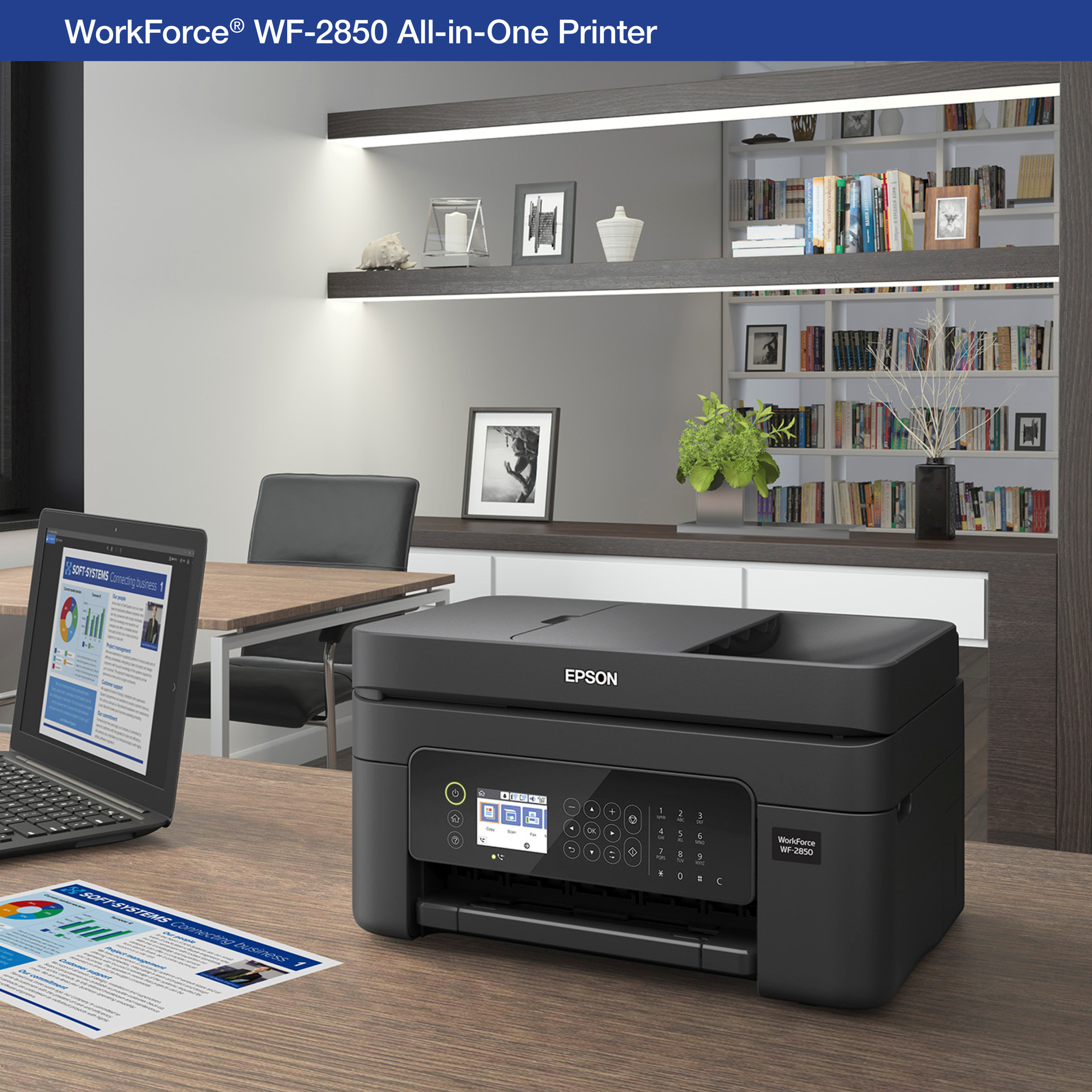 Epson WorkForce WF-2850 Wireless All-in-One Color Inkjet Printer - image 4 of 4