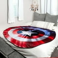 thumbnail image 6 of Marvel Captain America Shield Oversized Fleece Sherpa Throw Blanket | 72 Inches, 6 of 7
