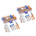 thumbnail image 1 of 2X Wool Felting Needle Tools, Wool Felting Tool Kit with 3 Sizes Felting Needles and 1/8 Needle Wooden Handle for Needle,2 set x Wool Felting Needle Tools, 1 of 7