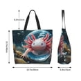 thumbnail image 2 of Defioc Bubbles Axolotl Fantasyfor Women's Tote Bag - Shopping Bag Casual Shoulder Bag Fashion Handbag Daily Bag Hobo Bags for Travel Work Shopping, 2 of 8