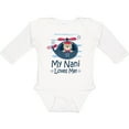 thumbnail image 3 of Inktastic My Nani Loves Me Grandson Bear Boys Long Sleeve Baby Bodysuit, 3 of 5