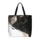 thumbnail image 1 of Fotbe Black And White Boston Terrier Bolsa Tote con Estampado para Mujer, Bolsos con Cremallera, Bolsa de Hombro Casual de Gran Capacidad con Bolsillos Internos, 1 of 7