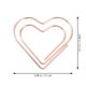 thumbnail image 2 of 100pcs Small Paper Clips Heart Paperclips Shaped Bookmark Clips Cute Paper Clips Office Favors, 2 of 3