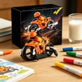 thumbnail image 5 of Remote Control Flying Motorcycle, 2-in-1 Amphibious Stunt with RGB LED Lights, 1 Pack with Full Accessories, for Kids Hobby Toys, 5 of 6
