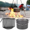 thumbnail image 4 of Hanging Pot Camping Pot Single Pot for Outdoor Camping Hiking Cooking,, 4 of 5