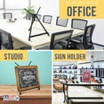 thumbnail image 6 of U.S. Art Supply 15" to 21" High Adjustable Black Aluminum Tabletop Display Easel with Arms, Portable Artist Tripod Stand, 6 of 6