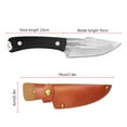 thumbnail image 2 of Jacenvly Christmas Table Decorations Chef Knife 4鈥?Forged Knife High Carbon Steel Full Tang Blade with Sheath for Kitchen Outdoor Camping Bbq, 2 of 5
