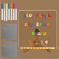 thumbnail image 1 of Tableau Effaçable à Sec en Acrylique avec Lumière, Tableau Mémo LED 7.9”x7.9” avec 7 Marqueurs Colorés, Tableau de Message Créatif Clair avec Support Réglable, Tableau de Planification DIY Lumière de Bureau Veilleuse pour Maison Bureau, 1 of 7