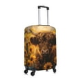 thumbnail image 6 of Cauagu Cute Cow Sunflower Field Print Travel Luggage Cover,Travel Dust-proof Suitcase Cover Softside Suitcase Protector for 18-32inch,Not Included Suitcase, 6 of 8