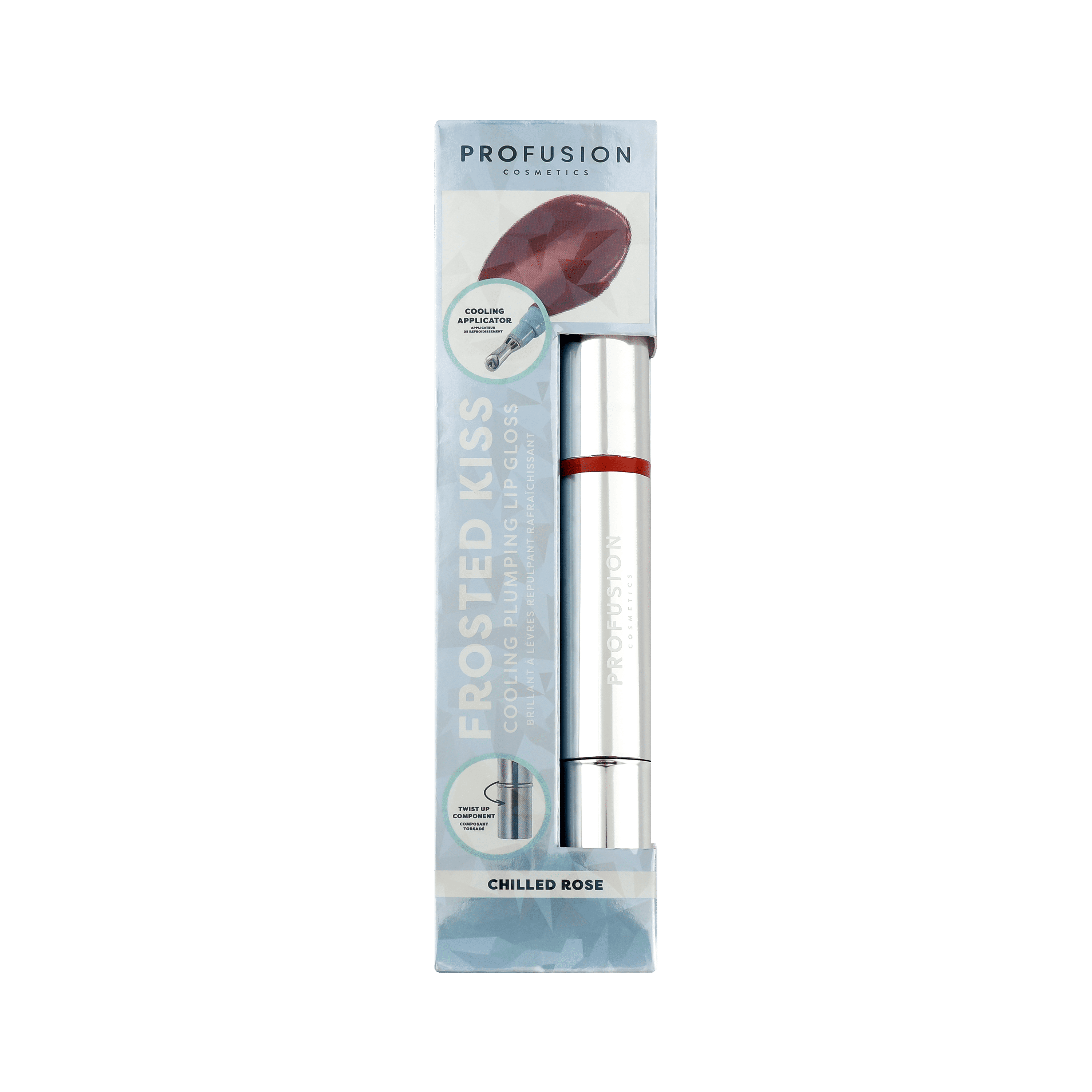 Profusion Cosmetics | Gloss repulpant rafraîchissant Frosted Kiss - Rose glacée