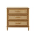 thumbnail image 5 of Better Homes & Gardens Springwood Caning 3-Drawer Nightstand with USB, Light Honey finish, 5 of 9