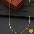 thumbnail image 5 of Infinique Creations - 18K Gold Plated Stainless Steel Box Chain Bracelet Necklace Men Women 1mm-4mm, 5 of 7