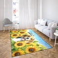 thumbnail image 4 of Beagle Hello Summer Sunshine Sunflowers Spring Retro Vintage Indoor Rug Beagles Dog Lover Gifts Idea Carpet Living Bed Room Sofa Home Decor - 00008, 4 of 5
