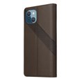 thumbnail image 5 of Dteck for iPhone 13 Mini Case, PU Leather Flip Wallet Case with 3 Cart Slots and Kickstand Shockproof Protective Case for iPhone 13 Mini 5.4 inch 2021 Ladies Girls Women Boys Men, Brown, 5 of 13