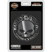 Harley-Davidson Willie G Skull Chrome Auto Emblem