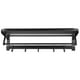 thumbnail image 3 of Colgador de toallas espacio montado en la pared toallero de aluminio estante de almacenamiento plegable para baño inodoro negro para dormitorio baño e inodoro ANGGREK Otros, 3 of 8
