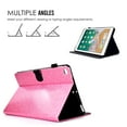 thumbnail image 5 of iPad 9.7 2018/2017 Case with Pencil Holder, iPad Air 1 2 Case, Allytech Glitter Leather Folio Kickstand Shock-Absorbing Auto Sleep Wake Case for Apple iPad 9.7 6th/5th Generation, iPad Air 1 2, Pink, 5 of 7