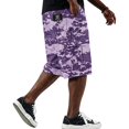 thumbnail image 3 of Cargo Shorts for Men Drawstring Elastic Waist Camouflage Shorts Summer Loose Causal Shorts with Multi-Pockets, 3XL, 3 of 6