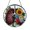 Acrylic 3.5 Inch, variant on Stained Glass Floral Lung Suncatcher Window Hanging, Anatomical Inspired Window Art for Interior Decor