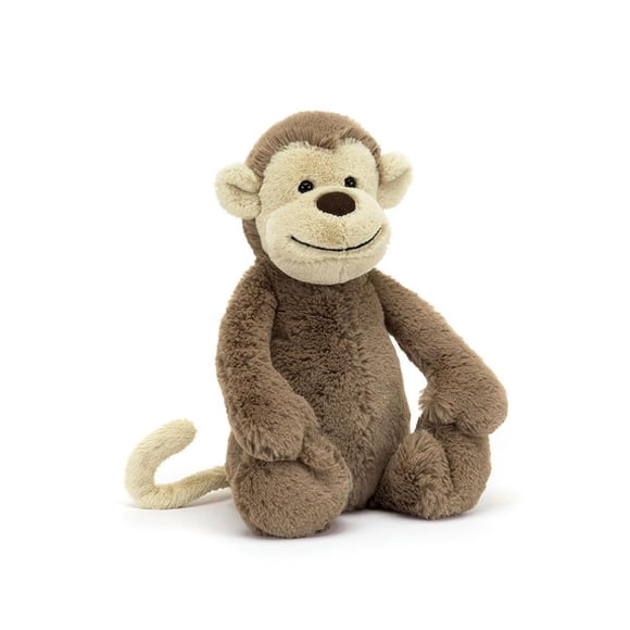 Jellycat Bashful Monkey Peluche, 12 Pouces / Jouet Monkey en Peluche Doux / Cadeau Mignon pour Enfants et Adultes