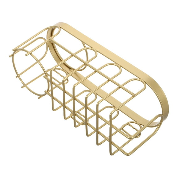 KAKOWELY Golden Bottle Sink Basket 1Pack 7.9x3.0x3.0In