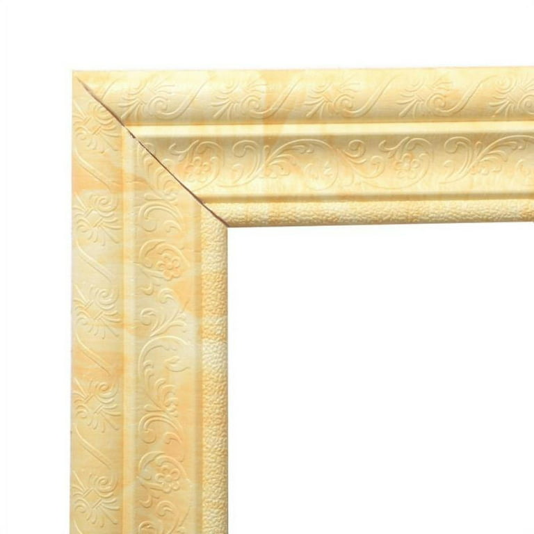 3d Wall Paper Frame Gold White Flowers Backgrounds
