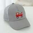thumbnail image 1 of Kids Girls Cap Sun Protection Grey Baseball Cap Soft Summer Outdoor Beach Sun Hat 2-8 Years, 1 of 5