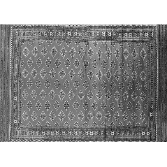 Ahgly Company Indoor Rectangle Oriental Gray Industrial Area Rugs, 6' x 9'