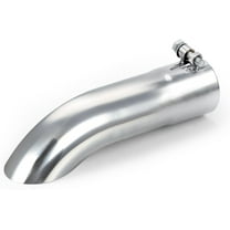 LCGP 2.25 Inch Inlet Turn Down Exhaust Tip, 2.25 Inch Inside Diameter Inlet, 9" Length Stainless Steel Turndown Exhaust Pipe