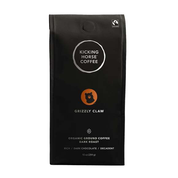 Kicking Horse Coffee - Grizzly Claw - Dark Roast, Ground, 284 g - Ground Coffee
