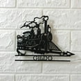 thumbnail image 2 of Handmadetneonsign Custom Name Steam Engine Train Locomotive Metal Wall Art with LED Light - Personalized Metal Sign, 2 of 3