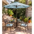 Hanover Outdoor Traditions 5Piece GlassTop Dining Set with Stationary