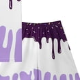thumbnail image 4 of Boys Summer 2-Piece Set 6-12 Months 12-24 Months 2t 3t 4t 5t 6t 7t Children Cool Print Short Sleeve T-Shirt And Elastic Waist Shorts(Purple,3-4 Years), 4 of 5
