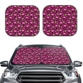 thumbnail image 2 of Fotbe Festive Flamingos Juego de 2 Piezas de Parasoles para Parabrisas | Bloqueador Solar para Auto | Accesorios Plegables para Protección Solar Interior-Large, 2 of 6
