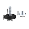 thumbnail image 2 of 4 tornillos para patas de muebles M6 x 22 + 4 tuercas de garra M6 con tapa ajustable para mesa y silla, 2 of 5