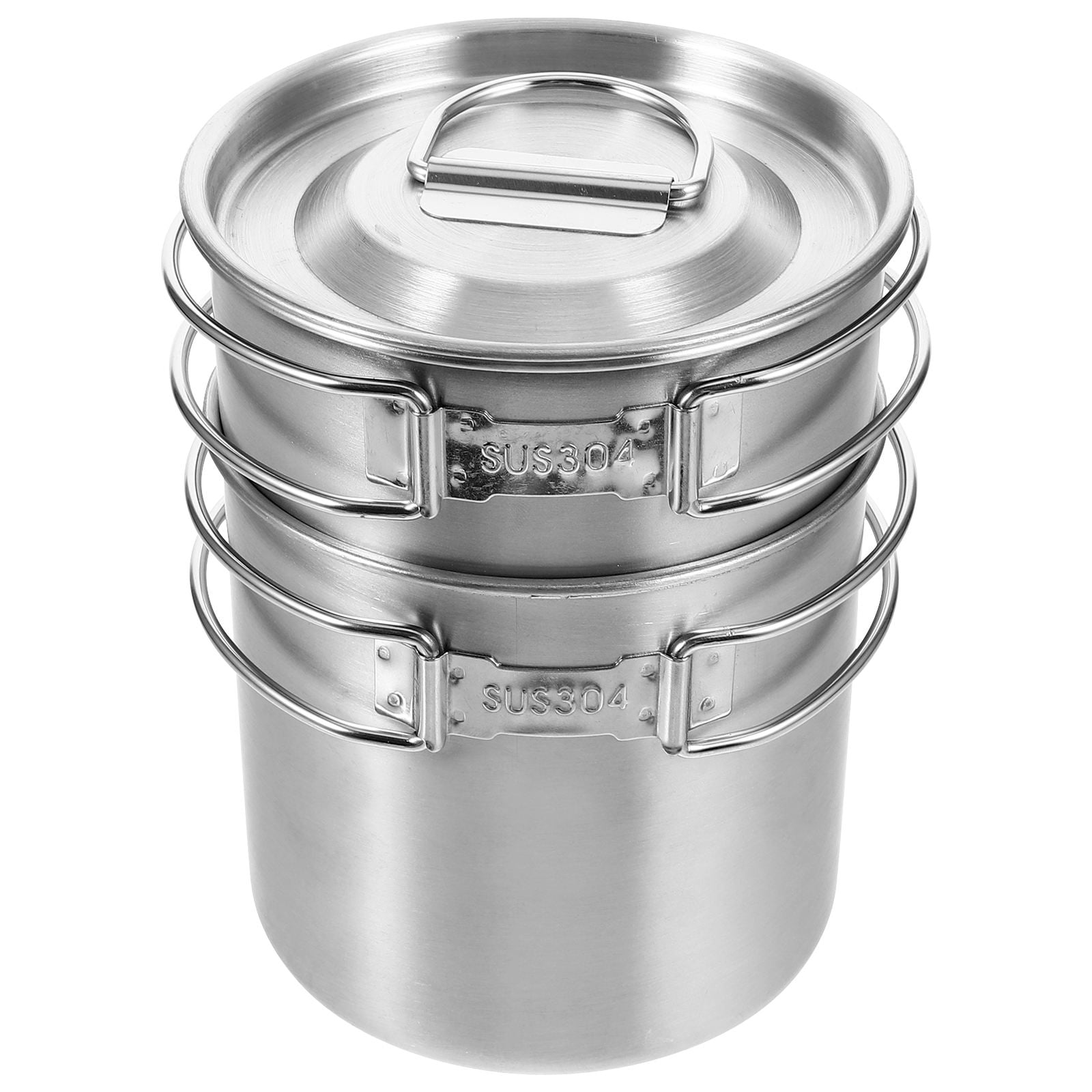 Hytrove 1Set Elegant Stainless Steel Outdoor Camping Coffee Cup with Handle Ideal for Travel
