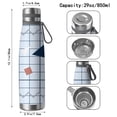thumbnail image 3 of Modern 29oz Stainless Steel Insulated Thermos with Tea Filter, 360° Printed Travel Bottle, Leakproof BPA-Free Flask with Anti-Slip Base, 304 Inner & 201 Outer, Vacuum Cup, 3 of 6