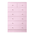 thumbnail image 4 of GZXS 7 Drawer Dresser for Bedroom, Modern Chest of Drawers for Living Room, Hallway, Entryway, Easy Assembly, Pink, 4 of 7
