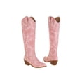 thumbnail image 3 of Kesitin Womens Chunky Heel Cowboy Boot for Women Casual Fashion Embroidered Shoes Pink 7, 3 of 5