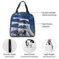 thumbnail image 4 of Easygdp Moonlit Night Sea Sailboat Bolsa Térmica Premium - Tela Oxford Impermeable, Gran Capacidad, Bolsillo Frontal, Unisex para Trabajo, Escuela, Actividades al Aire Libre y Picnics, 4 of 8