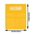 thumbnail image 3 of Chair Pockets for Classroom,16.54x18.9 Inch Chair Hanging Bag with 3 Chair Storage Slot and Clear Name Tag,Desk Sundry Storage and Sorting,Yellow, 3 of 5