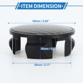 thumbnail image 4 of Unique Bargains Wheel Center Caps 62mm Black 1Pc with Black Carbon Fiber Pattern Sticker, 4 of 6