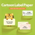 thumbnail image 3 of Niimbot Cartoon Pattern Thermal Label Sticker Paper Smart Portable Label Waterproof Stickers Fast Printing For B1/B21/B203/B3S 217-5030-Cute Talk, 3 of 6