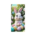 thumbnail image 2 of TIMIFIS Polyester Rideau de Porte en, Rideaux de Porte de Pâques Œufs Lapin Jardin Fête Rideaux Suspendus Atmosphères Installation Photo Décoration Maison, 2 of 6