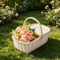 thumbnail image 5 of Champagne Artificial Peony Rose Bouquet Lifelike No Fade Flowers for Wedding Table Centerpiece Decor, by Bradem, 5 of 8